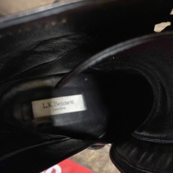 LK Bennett Maxine Heeled Boots with Velvet Tie Ups - Picture 11 of 14